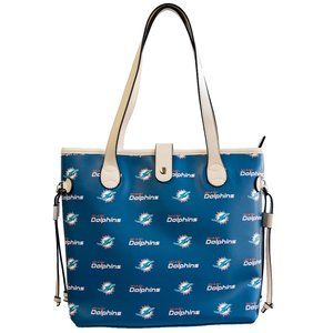 NFL Miami Dolphins Vegan Handbag Tote